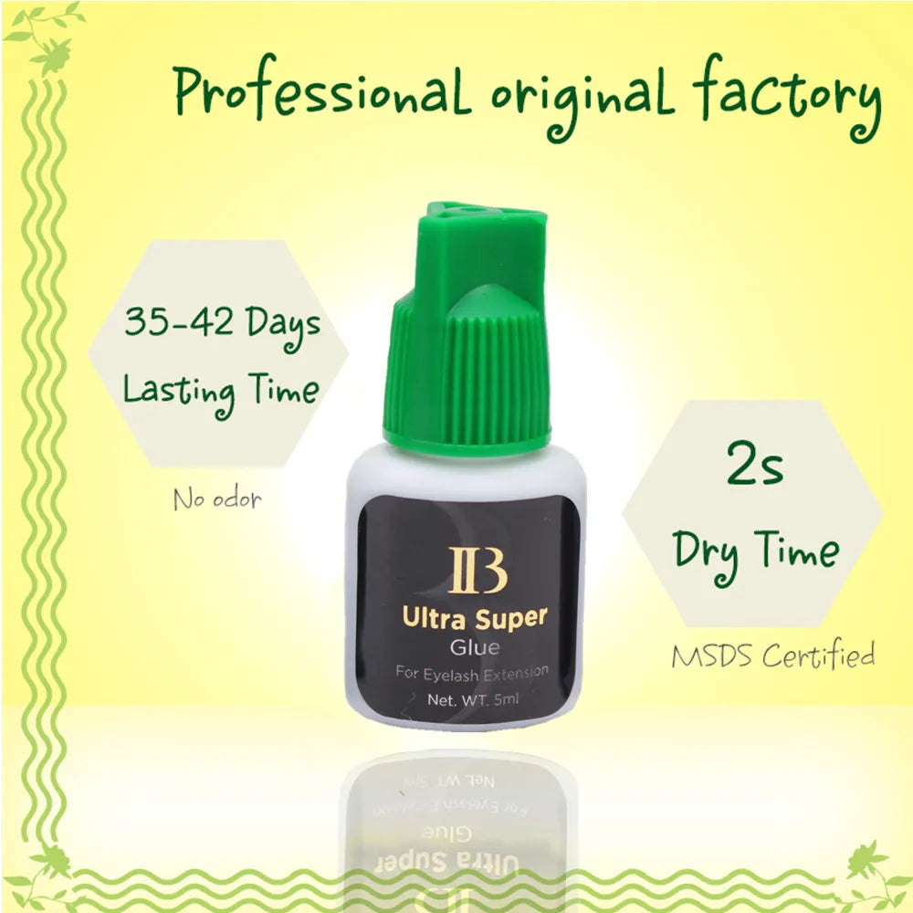 5ml IB Ibeauty Ultra Super Glue For Eyelash Extensions Original Korea Professional Individual 1-2s Fast Drying Lashes Glue