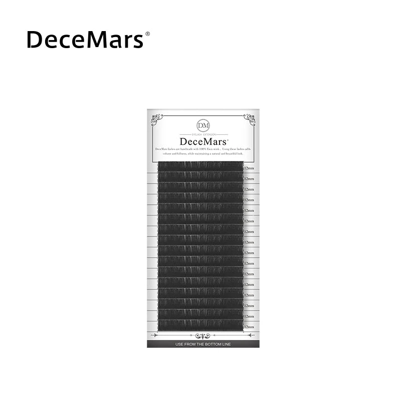 DeceMars Eyelash Extension 16line/Tray Individual  Faux Mink Lash
