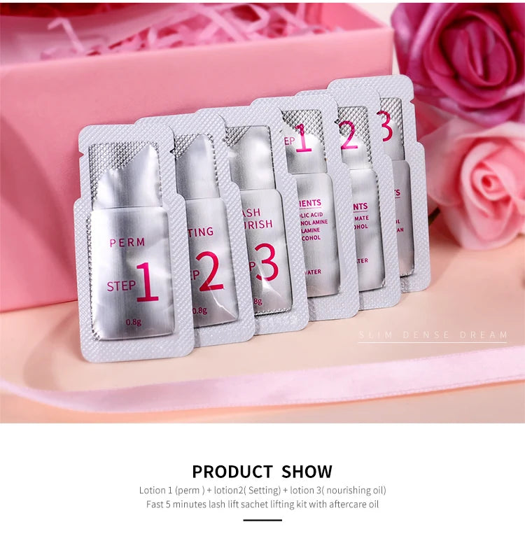ICONSIGN 10 Pieces/Lot #1#2#3 Sachet Lash Lift Lotion Eyelash Perm Lash Lifting Kit Eyelash Nutrition Lotion Eye Makeup Tools