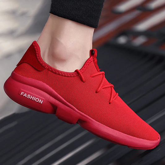 Men's shoes summer casual shoes large size red sneakers outdoor running shoes fashion sport shoes comfortable breathable cheap