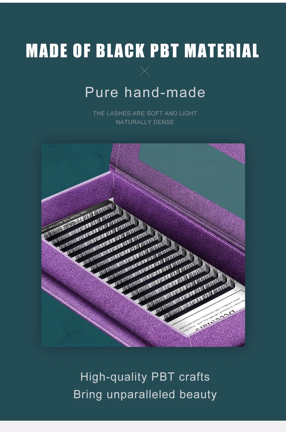 DeceMars Eyelash Extension 16line/Tray Individual  Faux Mink Lash