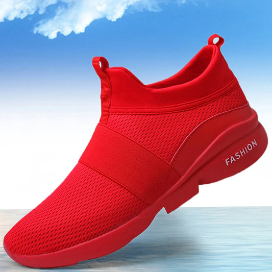 Men's shoes summer casual shoes large size red sneakers outdoor running shoes fashion sport shoes comfortable breathable cheap