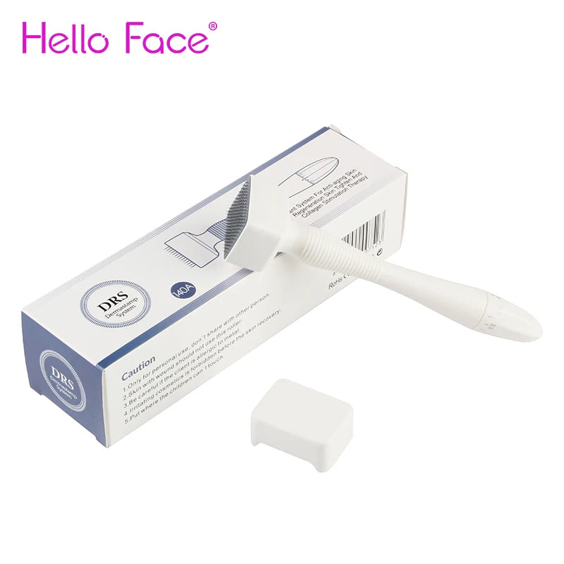 Derma Stamp Adjustable Microneedling With 140 pin Needles Face Body Care Hair Beard Growth 0.25 MM Needle length
