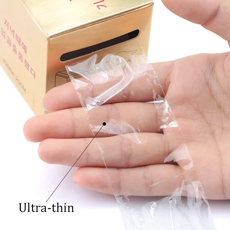 Disposable Eyebrow Tattoo Plastic Wrap Professional Preservative Film Eye Use With Sharp Blade Makeup Eyebrow Tattoo Accessories