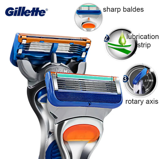 Men Razor Blades Original Gillette Fusion Proglide Proshiled Safe Shaving Blade for Razor Shaver Replacement Razor Blade Refills