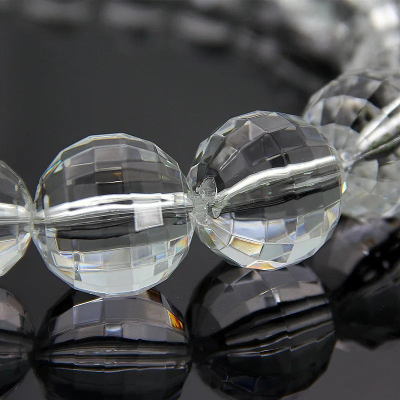 FishSheep Statement Big White Black Acrylic Ball Choker Necklace for Women Large Oversized Clear Beads Collar Necklace Jewelry