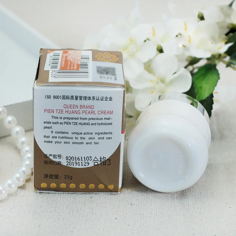 Original 6 Bottles Wholesale Zhangzhou PZH Queen Brand Pientzehuang Pearl Cream 25g