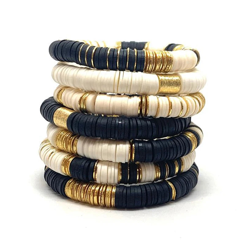 2020 Winter New Products Retro Wild Silicone Bracelet Handmade Ethnic Beach Jewelry For Women Men Adjustable Elastic Bangle Gift
