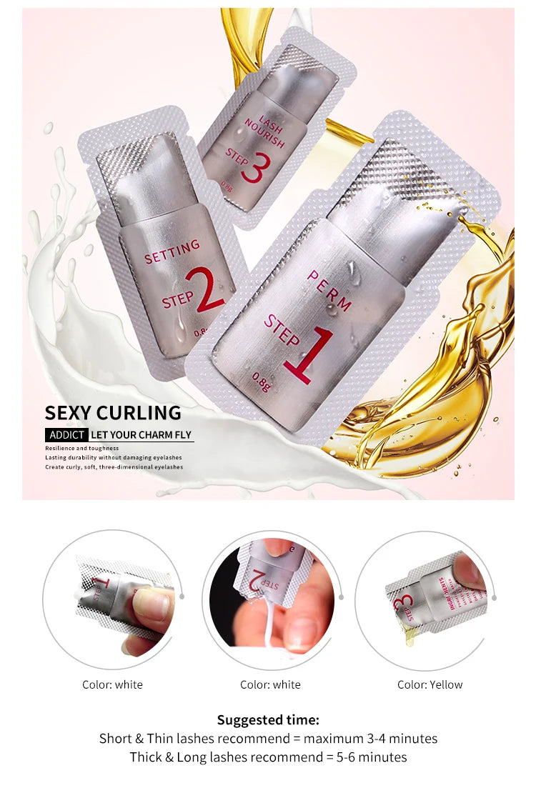 ICONSIGN 10 Pieces/Lot #1#2#3 Sachet Lash Lift Lotion Eyelash Perm Lash Lifting Kit Eyelash Nutrition Lotion Eye Makeup Tools