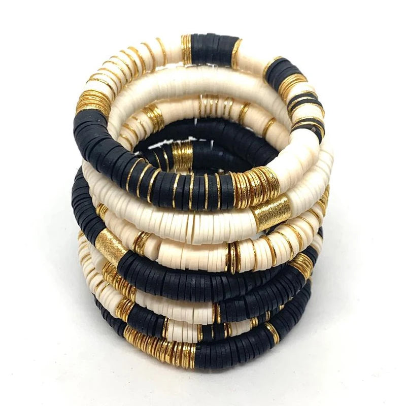 2020 Winter New Products Retro Wild Silicone Bracelet Handmade Ethnic Beach Jewelry For Women Men Adjustable Elastic Bangle Gift