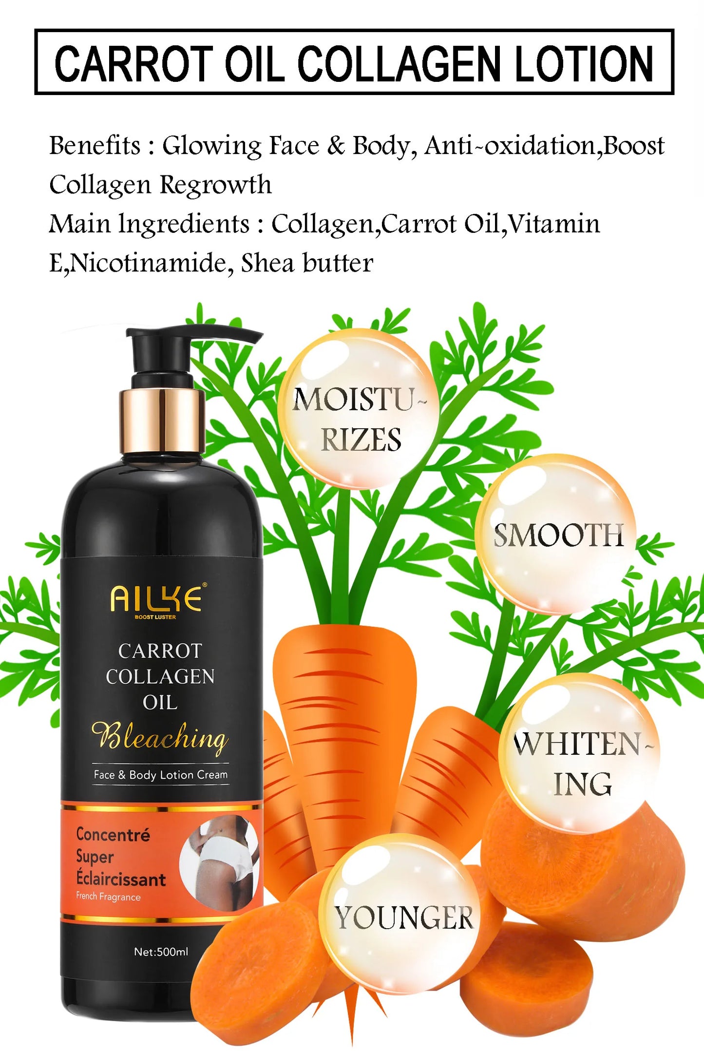 AILKE Collagen Women Skin Care, Moisturizing, Smoothing, Whitening, Youther, Removing Freckle & Spot, Skin Glowing 5 In 1 Kit