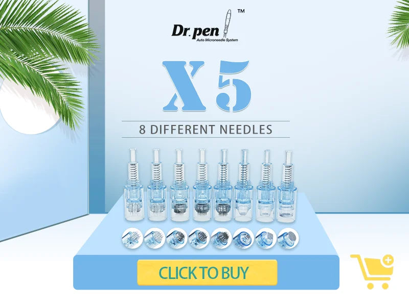 Dr. Pen Hello Face Q2 Authentic EMS Derma Pen With 2 pcs needles gifts 0.25 mm needle length
