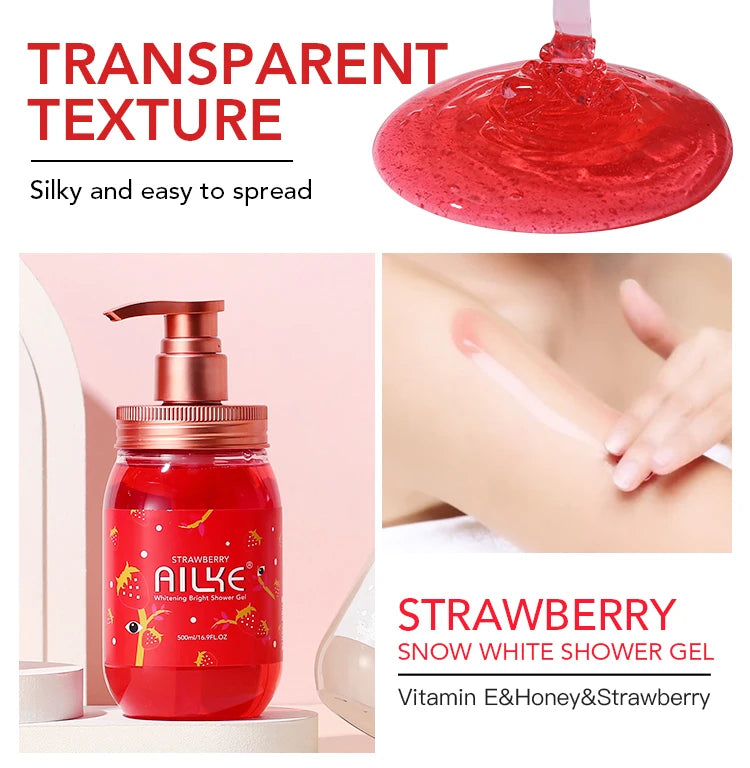AILKE Bath foam female Whitening brightening  Scrub fragrant   body wash skin care lotion  Exfoliating Shampoo shower Gel spa