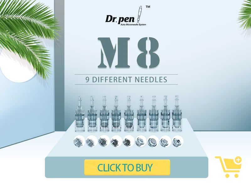 Deram  pen  M8  0.25mm  With 12 pcs Cartridges  Derma Pen