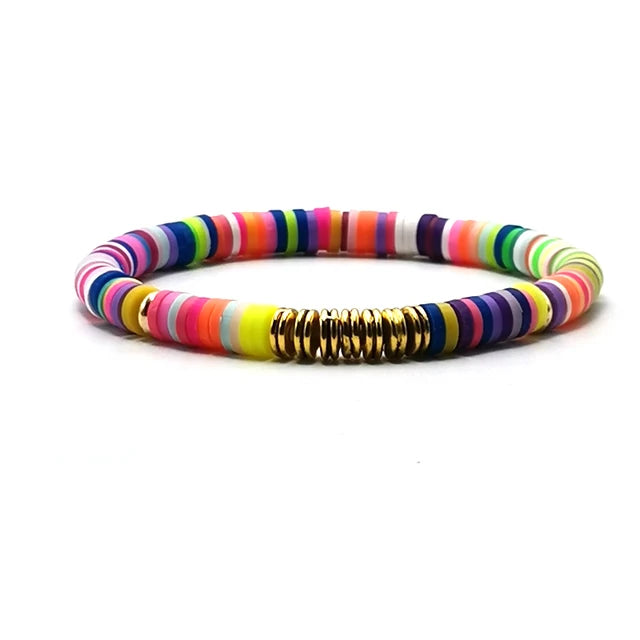 2020 Winter New Products Retro Wild Silicone Bracelet Handmade Ethnic Beach Jewelry For Women Men Adjustable Elastic Bangle Gift