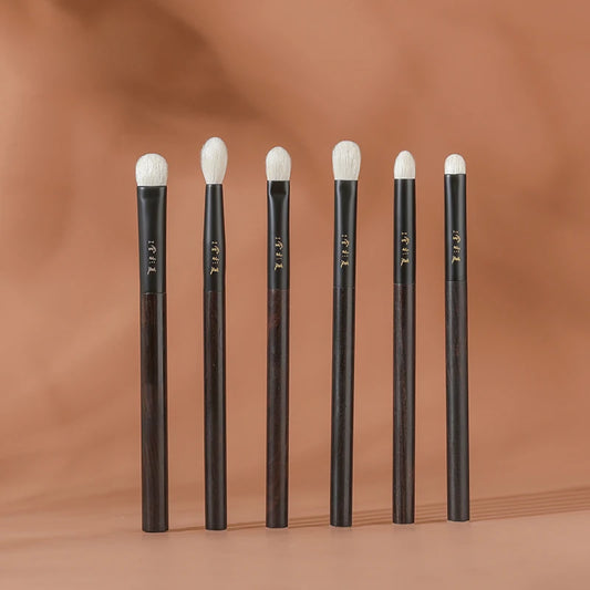 Professional Handmade Make Up Brush Eye Shadow Blending Brush Soft Saibikoho Goat Hair Ebony Handle Makeup Brushes