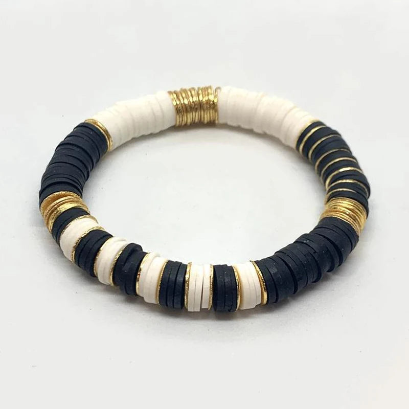 2020 Winter New Products Retro Wild Silicone Bracelet Handmade Ethnic Beach Jewelry For Women Men Adjustable Elastic Bangle Gift