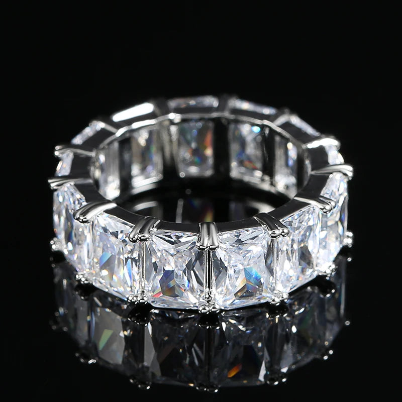 Kinel New 585 Rose Gold Unusual Rings For Women Micro Wax Inlay Spherical Natural Zircon Rings Wedding Trend Wedding Jewelry