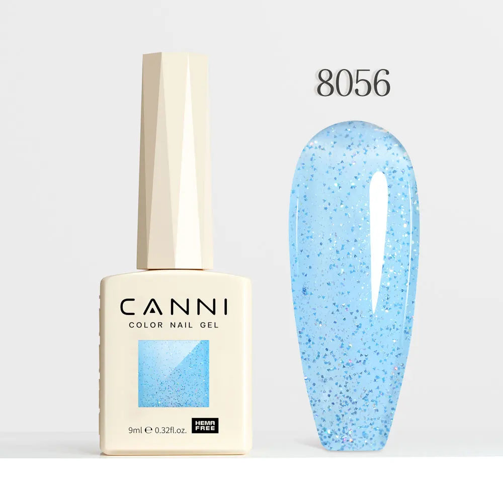 9ml CANNI Nail Gel Polish HEMA FREE Diamond Sparkle Sequin Gorgeous Color Venalisa Semi Permanent Soak Off UV LED Glitter Nails