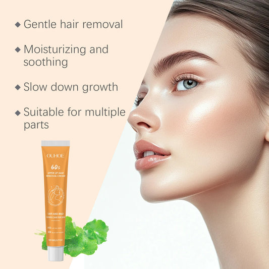Centella Asiatica Hair Removal Cream Gentle Vaseline Painless Health Hair Remover Growth Inhibitor For Body Lip Armpits Leg Care