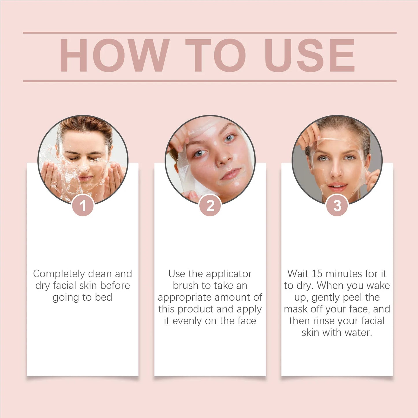 Hoygi Collagen Night Wrapping Mask Deep Nourishment Skin Firming Brightening Skin Tone Shrink Pores Mild Formula Sleeping Mask