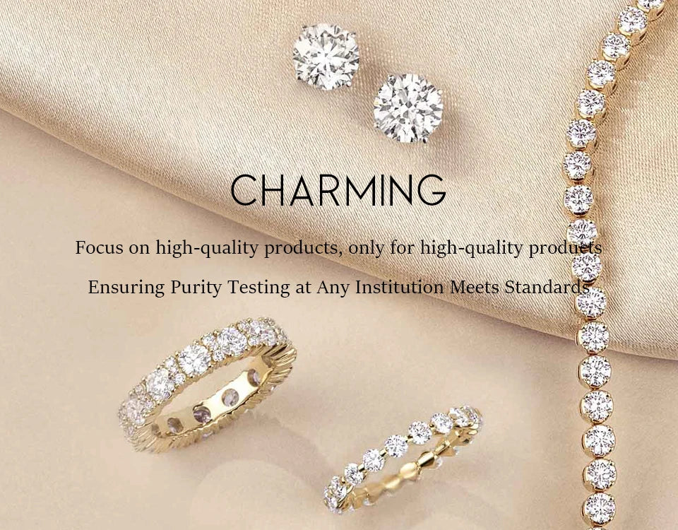CHARMING 2025 2.0CT Pear Shape 7*10mm  Moissanite Ring D VSS1 Color 925 Silver Pass Diamond Tester Wedding Fine Jewelry Gifts