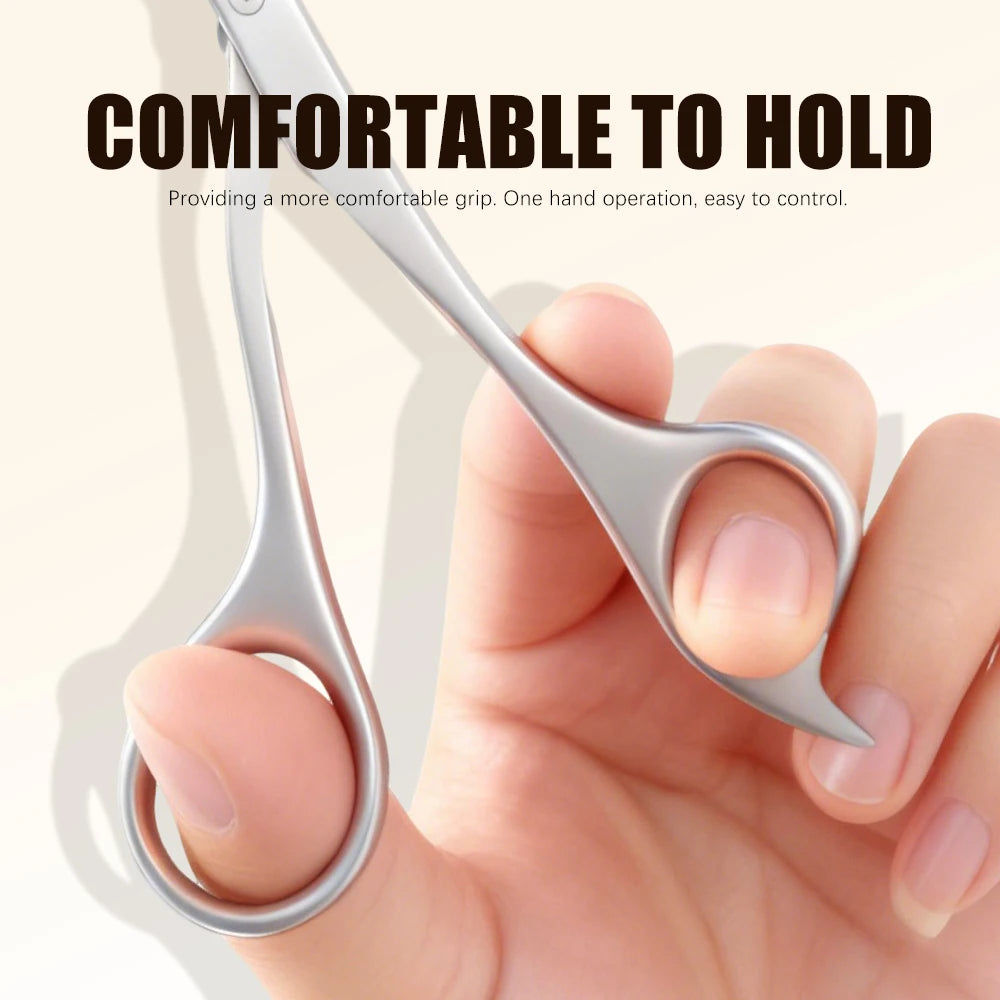 1Pcs Eyebrow Trimming Scissors with Combs Professional Eyebrow Trimmer Stainless Steel Grooming Eyebrow Shaping Scissors Tools