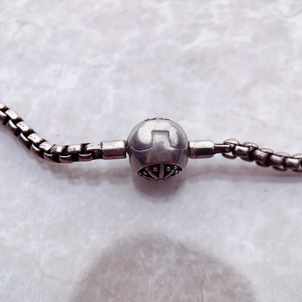 Karma Diy Link Chain Bracelets New 925 Sterling Silver Gift for Men & Women Europe Style Fashion Jewelry Beads Acessories
