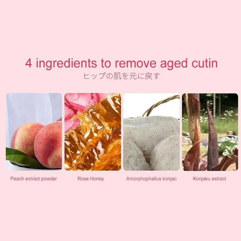 Peach Shaped Soap Intimate Skin Exfoliating Bar Moisturizing Feminine Care Smooth Tender Skin Daily Cleaning Care Products
