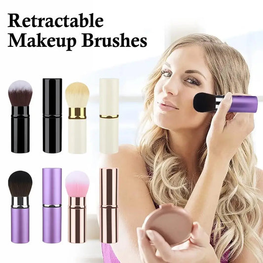 Professional Makeup Brushes Retractable Blusher Powder Foundation Face Concealer Kabuki Makeup Brush Cosmetic Tools