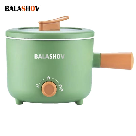 Multi-functional Mini Electric Cooker Cooking Pot Non-stick Frying Pan Ramen Dormitory Small Electric Hot Pot Cooker 1.7L