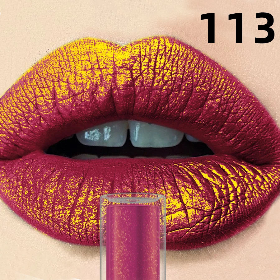 14 Colors Sparkling Shine Lip Glaze Glitter Metallic Long Lasting Lip Gloss Waterproof Liquid Lipstick Makeup Lip Oil Gifts