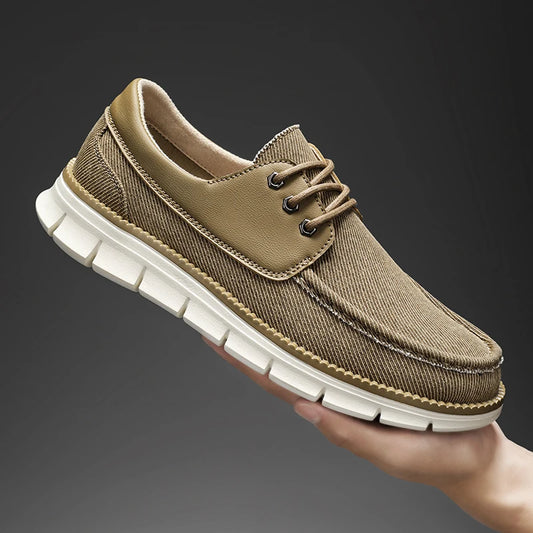 Large Size Outdoor Men's Casual Denim Canvas Shoes Vulcanize Shoes Fashion Luxury Style Designer Breathable Men Sneakers Loafers