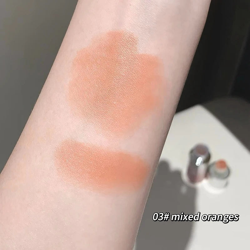 Gege Bear 5-color Liquid Blush Stick With Sponge Head Long-lasting Suitable for All Skin Tones Brightening Effect Holiday Gift