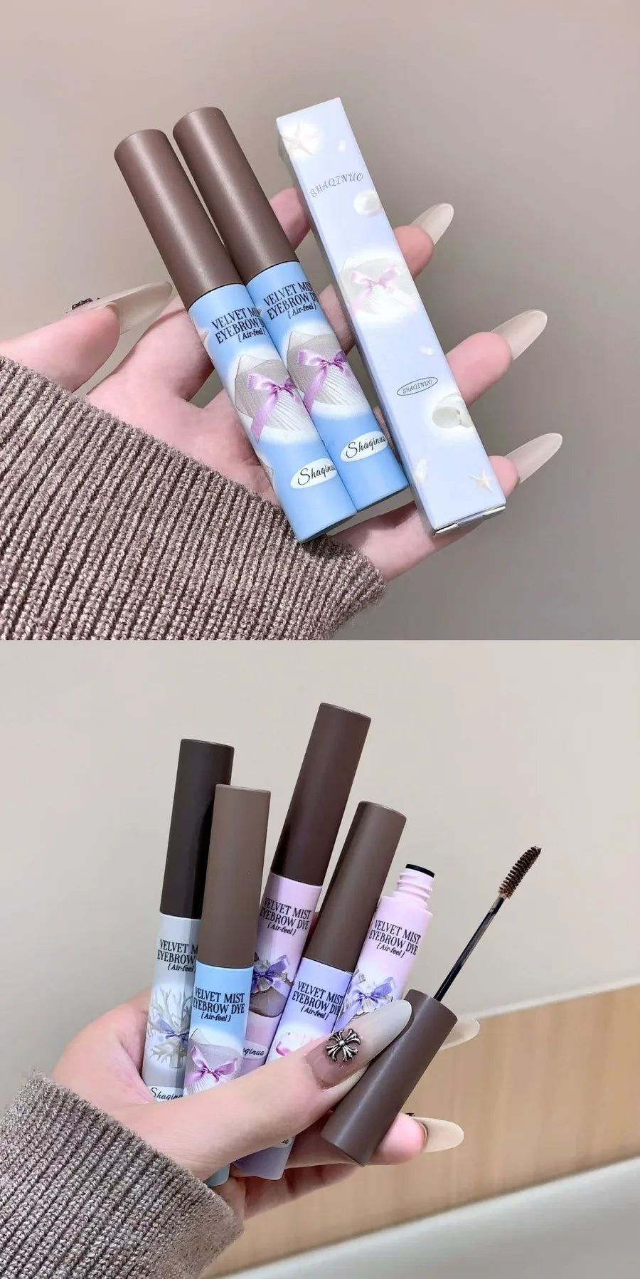 Cute Natural Mist Eyebrow Enhancer Dye Gel Tint Mascara SHAQINUO Long Lasting Quick Dry Dyeing Brow Tattoo Tint Brow Makeup