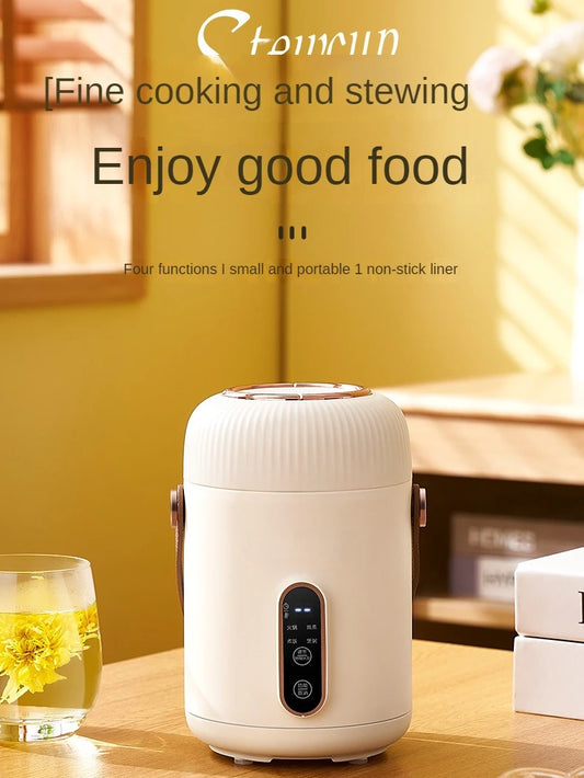 220V 900ML Electric Stewing Cup Multi Cooker Portable Slow Cooker Mini Hot Pot Porridge Cooking Machine