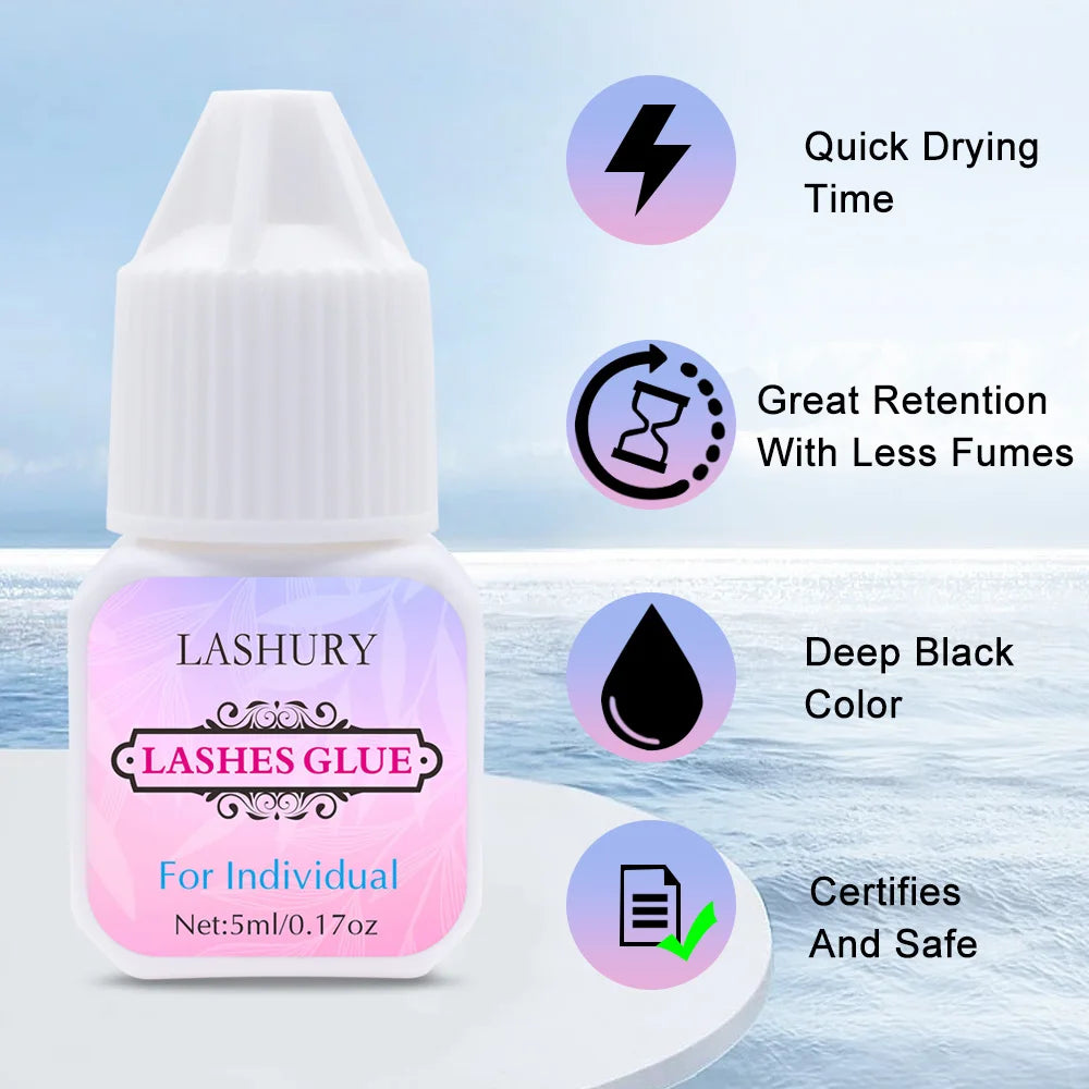 A1 Customized Shampoo Cleanser Private Label Your Name Brand Individual No Allergy Eyelash Glue Logo Adhesive Custom