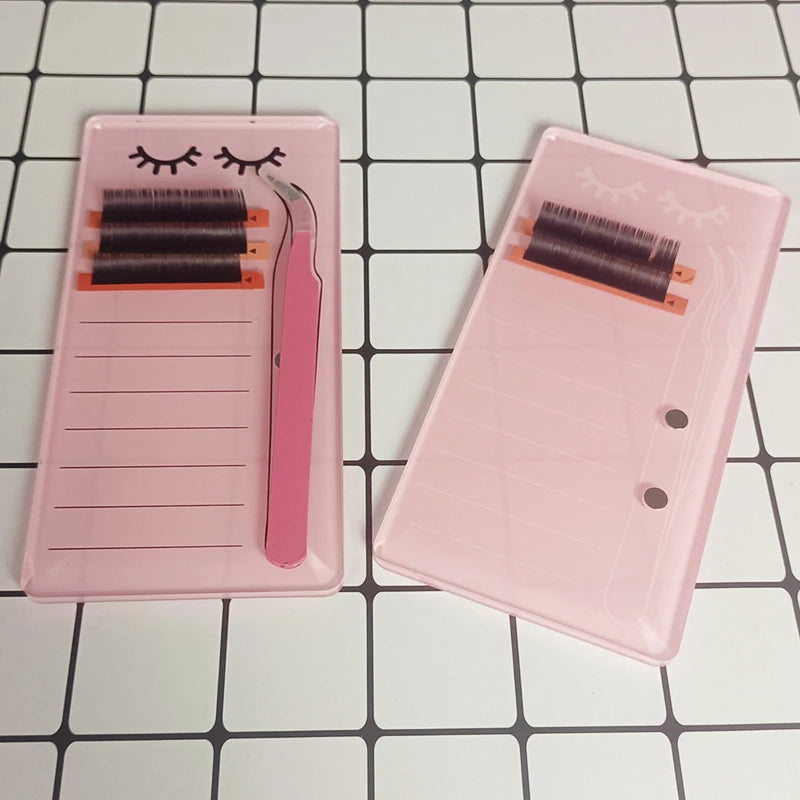1pc Acrylic Novel Lashes Palette Holder Eyelash Display Board With Magnetic Design For Lash Tweezers Storage Makeup Tools