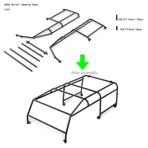 RCDream RD110 Pickup 313mm Hard Body Car shell DIY Version For 1/10 Axial SCX10 III SCX10 II 313mm Scale Crawler DIY Upgrade