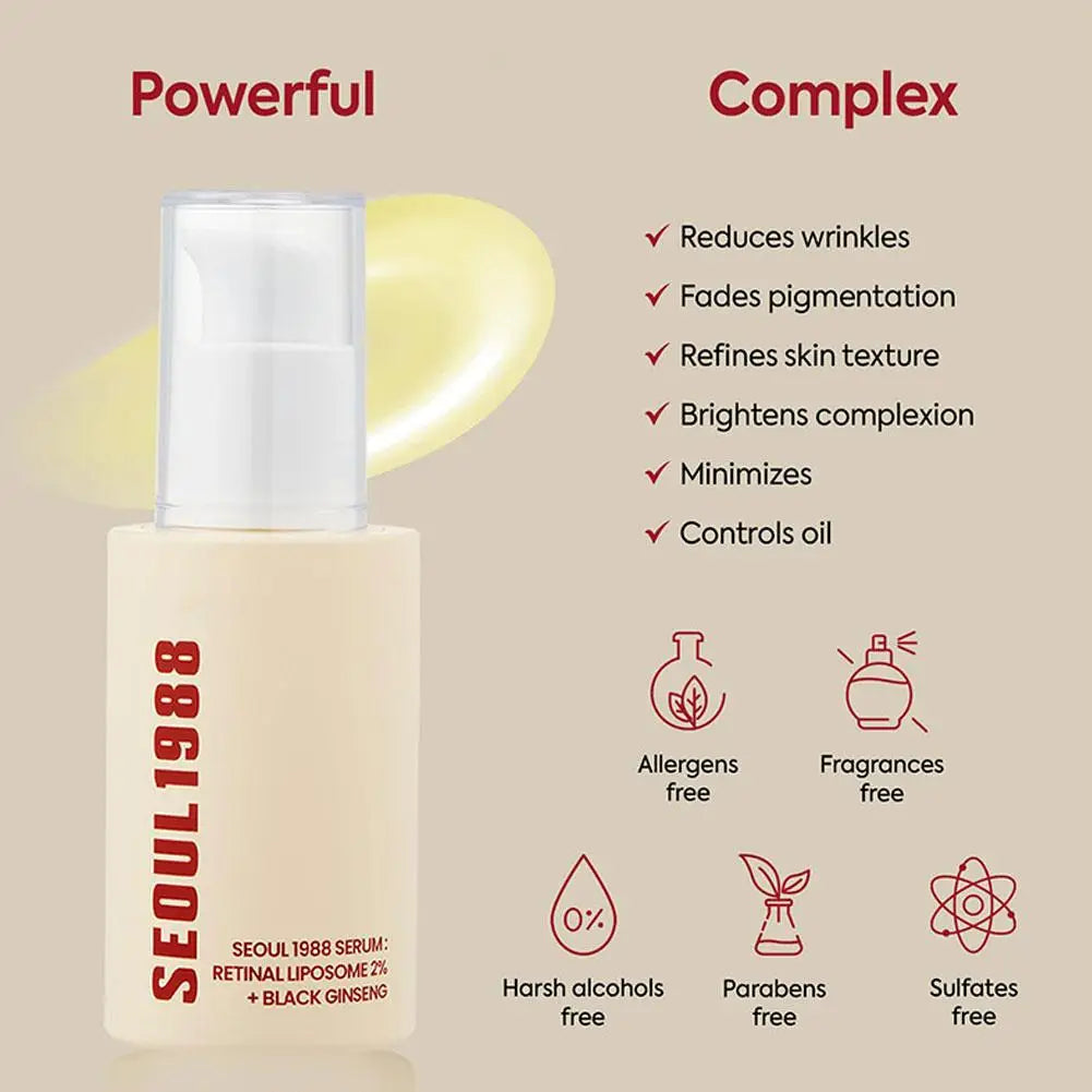 Seoul 1988 Eye Cream Face Cream Set Hydrating Firming Smoothing Reducing Fine Lines Dark Circles Lightweight Daily Skincare Comb