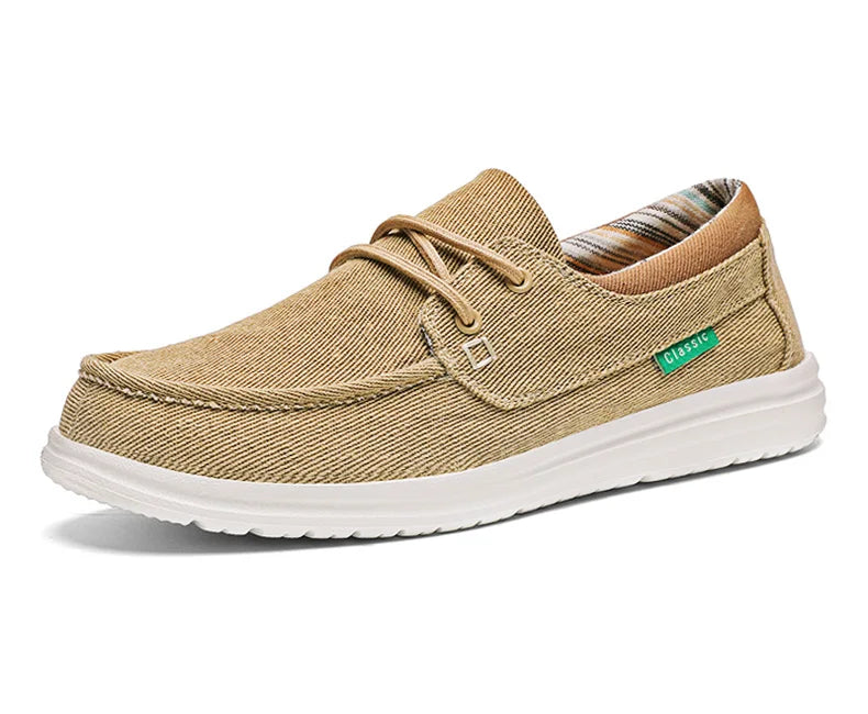 Summer Slip On Canvas Boat Shoes Men Moccasins Deck Shoes Casual Loafers Mens Slip-ons Lightweight Breathable Big Size 46 47
