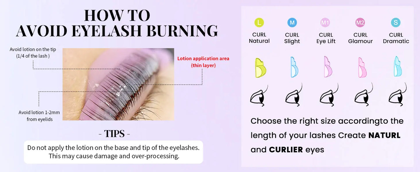 PERMANIA Long Lasting 5-8 Minutes Quick Lash Lifting Eyelash Perm Lash Lift Kit Curling Lashes Eyelash Enhancer Eye Makeup Tool
