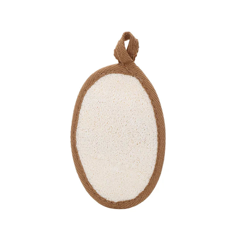 【Natural Loofah Body Scrubber Soft Exfoliating Sponge Shower Brush Cleaner Pad Body Skin Care Tool Bath Exfoliator Shower Puff】