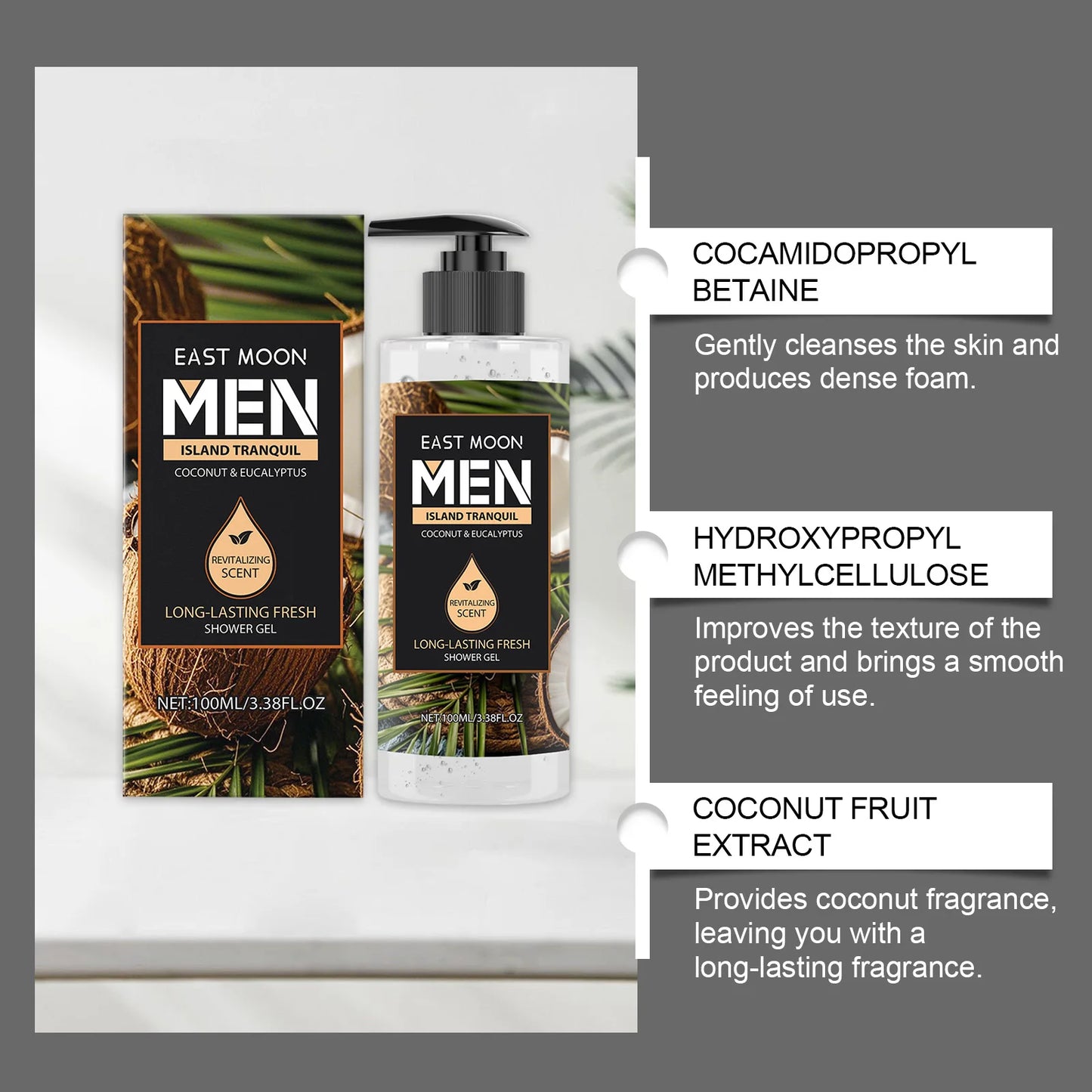 Fragrance Shower Gel Gift Set Deep Cleansing Shower Gel Moisturizing Refreshing Scent Long Lasting Fragrance Oil Control