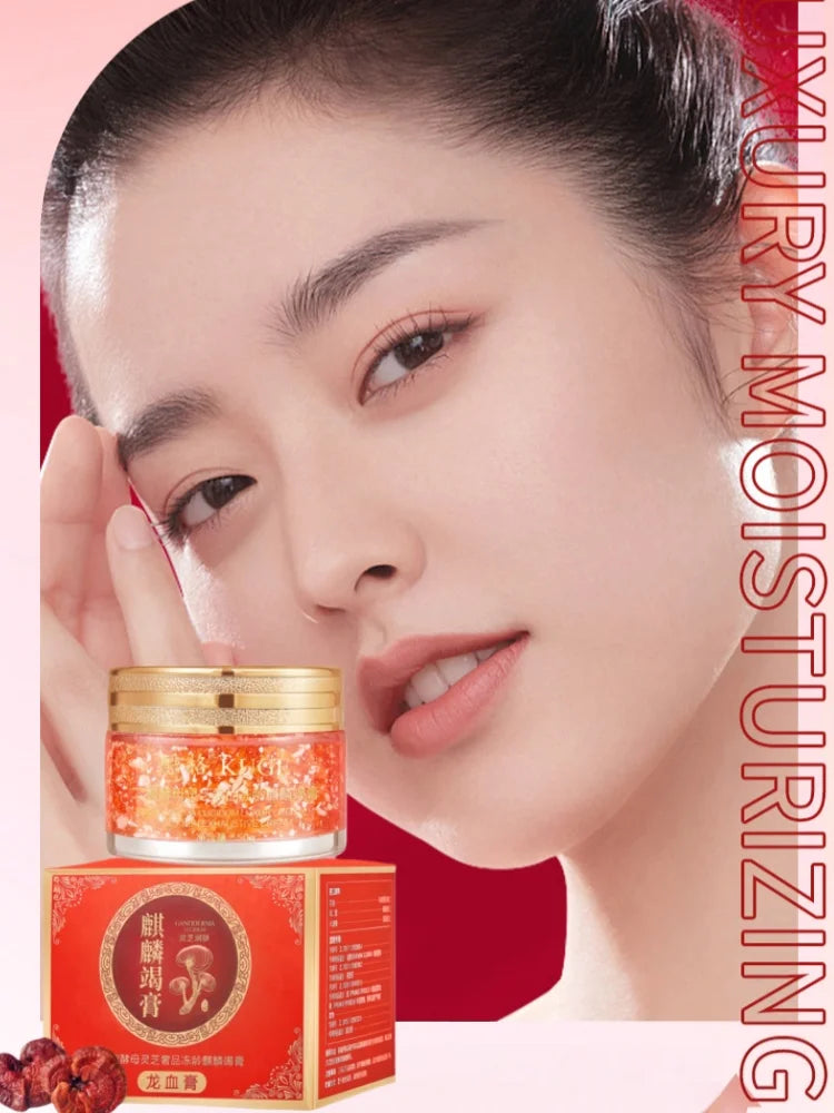 1Pc/2Pcs Dragon Blood Cream, Containing Black Lingzhi Essence, Refines the Skin, Has a Clear and Silky Texture, Moisturizes the Skin, Provides Delicate Care, and Makes the Skin Look Younger.
