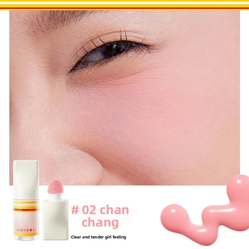 Judydoll Natural Flushed Liquid Blush - Brightening Glow Cheek Tint for Radiant Blurring Effect