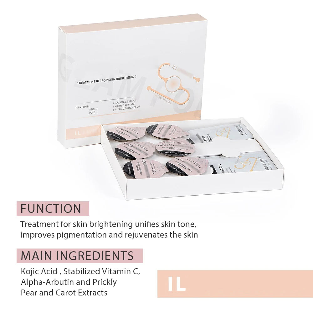 Foreverlily 5 pcs CO2 Pods Set For CO2 Bubble Pen Aqua Face Cleaning CO2 Capsule Gels Facial SPA Beauty Restart Kit Skin Care