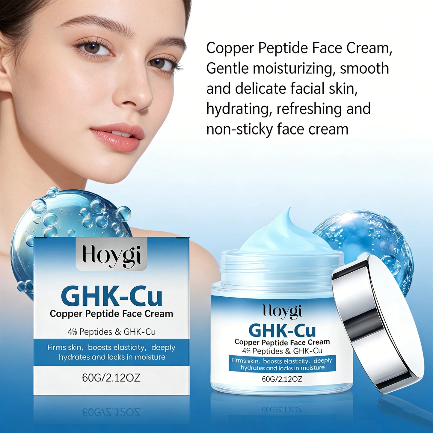 4 % Ghk-Cu Copper Peptide Cream Copper Peptide Face Cream Boost Elasticity Strengthen Skin Barrier Nourishing Firming Skin Care