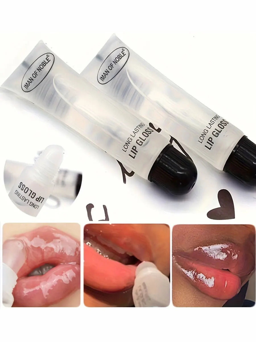 6pcs Glossy Finish Lip Gloss, Moisturizing Cream for All Skin Types, Non-Sticky Hydrating Lip Oil, Long-Lasting Shine for Dry Li