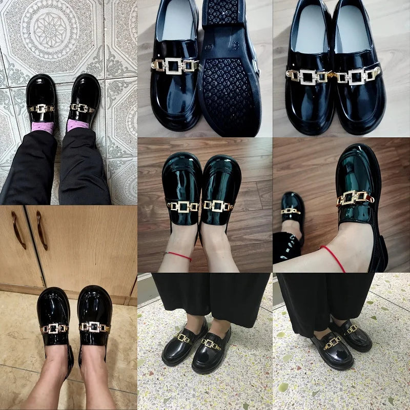 Rain Boots Women Diamond Chain Waterproof Water Shoes Top Quality Women's Rubber Shoes Oil-resistant Non-slip Kitchen Galoshes